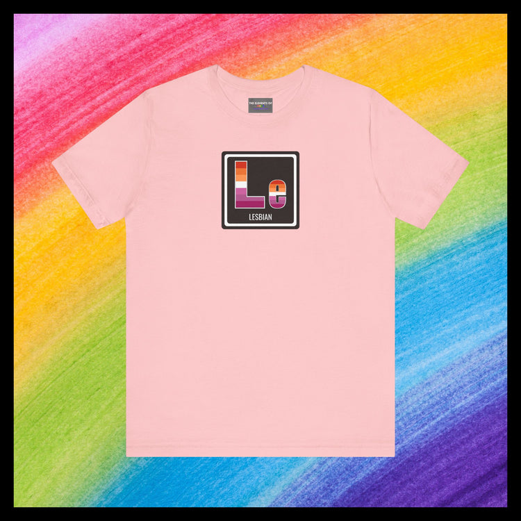 Elements of Pride - Lesbian T-shirt (with element name)