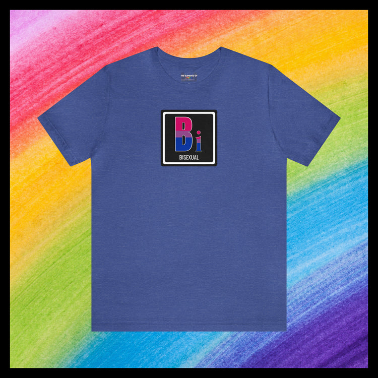 Elements of Pride - Bisexual T-shirt (with element name)
