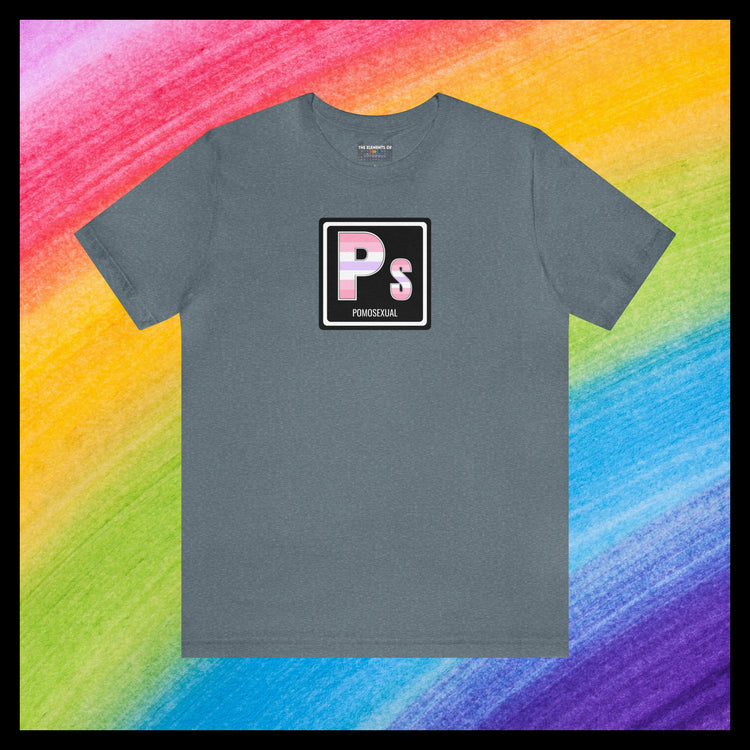 Elements of Pride - Pomosexual T-shirt (with element name)
