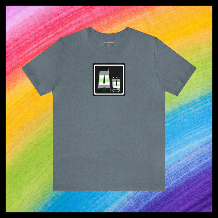 Elements of Pride - Agender T-shirt (without element name)