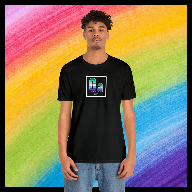 Elements of Pride - Gay T-shirt (with element name)