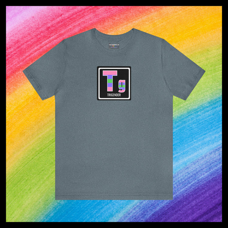 Elements of Pride - Trigender T-shirt (with element name)