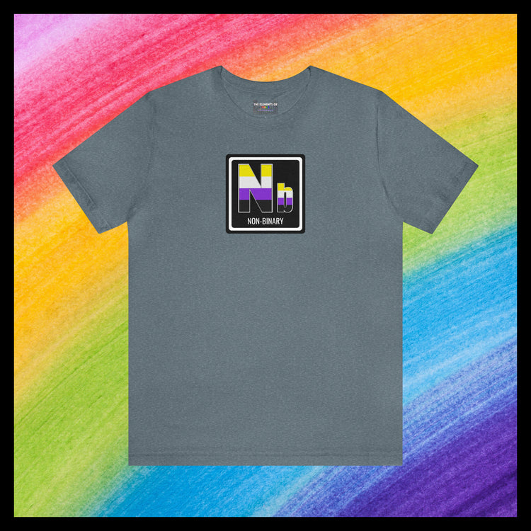 Elements of Pride - Non-Binary T-shirt (with element name)