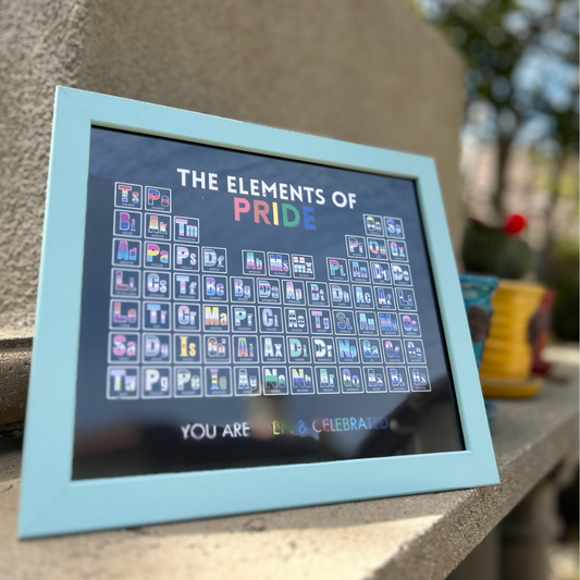 Elements of Pride Periodic Table 8x10 Print