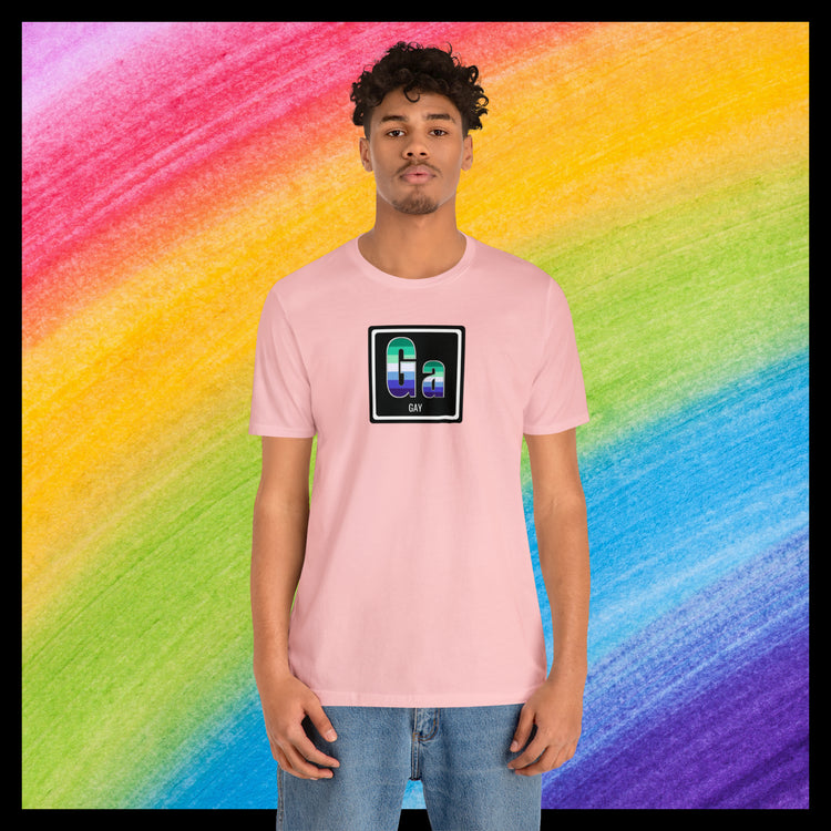 Elements of Pride - Gay T-shirt (with element name)