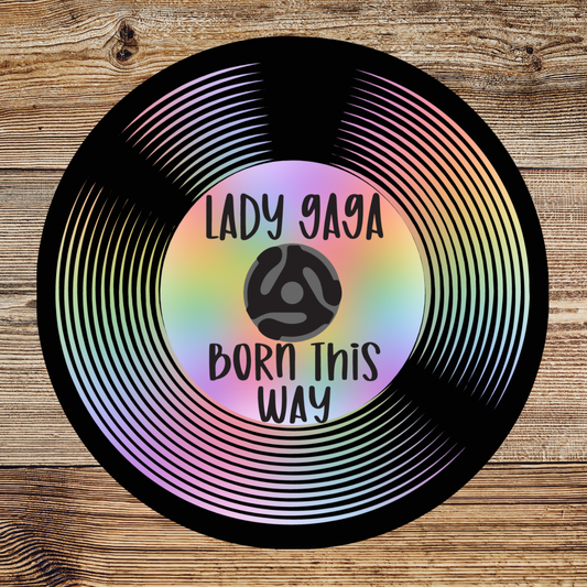 The Coming Out Set: Retro Vinyl Record Coasters.