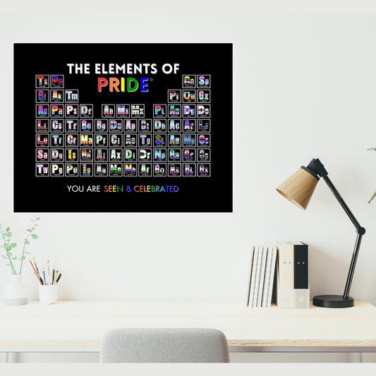 Elements of Pride Periodic Table Poster